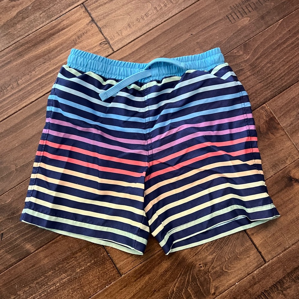Kids Primary Swim Trunks Sunwashed Rainbow